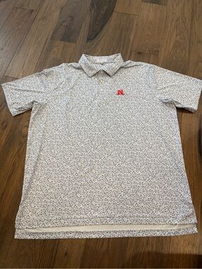 Peter Millar Summer Comfort Nebraska Cornhuskers Gameday Polo XXL